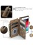 Apple iPhone 6 Plus / 6s Plus / 7 Plus / 8 Plus Için Vintage Pu Deri Çok Fonksiyonlu Flip Cüzdan Fermuar Kılıf Kart Yuvaları Standı Kapağı Kahverengi (Yurt Dışından) 3