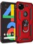 Google Pixel 4A Için Çift Katmanlı Halkalı Standlı Kılıf (Yurt Dışından) 1