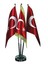 Bayrak Direği Üçlü Krom 1