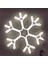 Neon Işıklı Kar Tanesi Yılbaşı Süsü 220V Beyaz 50 cm 1