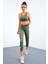Tommylife Çağla Kadın Bilekleri Pencereli Yüksel Bel Slim Fit Dar Paça Tayt - 94610 3