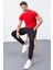 Tommylife Siyah Erkek Fermuar Cepli Dar Kalıp Jogger Eşofman ALT-84343 1