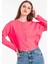 Sedef Düğmeli Pembe Basic Hırka 3