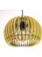 Modern Tasarım Globe Küre Doğal Ahşap Mdf 3D Lazer Kesim Rustik Salon Avize 1