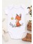Unisex Bebek Küçük Tilki Baskılı Body Zıbın 2