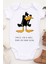 Unisex Bebek Daffy Duck Baskılı Body Zıbın 2