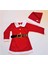 Kız Çocuk Şapkalı Noel Elbise Yılbaşı Elbisesi 1