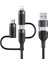 US-SJ547 Usb+Type-C To Type-C+Lightning+Microusb,1.2m 6 In 1 Hızlı Şarj ve Data Kablosu 2