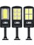 100/120/128 LED Solar Powered Motion Sensör Duvar Işığı IP65 Dönebilen Sokak Lambası + Uzaktan - Uzaktan Kumanda ile 100LED (Yurt Dışından) 2