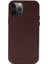 Apple iPhone 12 Pro Kılıf Kadife İç Yüzey Deri Görünüm Özel Tasarım Kajsa Crazy Horse Kapak Bordo 1