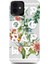Apple iPhone 12 Kılıf Çiçek ve Yazı Tasarımlı Kajsa Floral Kapak NO1 Renkli 1