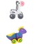 2x Sevimli Bebek Pull-Boyun Oyuncak Itme ve Erken Öğrenme Öğretim Oyuncak Çekme (Yurt Dışından) 1