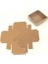9X9X3 cm Kraft Asetat Kapaklı Kutu - 50 Adet 2