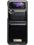 Galaxy Z Flip3 5g Için PU Deri Kılıf - Siyah (Yurt Dışından) 2