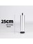4 Adet Alüminyum Alaşımlı Mobilya Bacakları Kanepe Kanepe Masa Dolabı Tv Standı Bacaklar Gümüş Gümüş 25 cm (Yurt Dışından) 3
