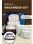 Sale Event 6'lı Set Bavul Içi Düzenleyici, Bavul Organizer, Valiz Düzenleyici Hurç - Gri Çizgili 1