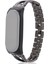 puluz Xiaomi Mi Band 6 / 5 Için X - Şekilli Elmas Alaşım Kordonlu Saat Siyah (Yurt Dışından) 1