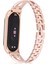 puluz Xiaomi Mi Band 6 / 5 Için X - Şekilli Elmas Alaşım Kordonlu Saat Rose Gold (Yurt Dışından) 2