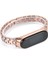 puluz Xiaomi Mi Band 4 / 3 Için 3 Boncuklu Çelik Kordonlu Saat Altın (Yurt Dışından) 3