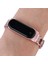 puluz Xiaomi Mi Band 6 / 5 Için 8 - Şekilli Elmas Alaşımlı Kordonlu Saat Pembe (Yurt Dışından) 5