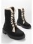 Siyah Bej Süet Kadın Bot & Bootie K02534500002 1