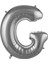 40 Inç G Harfi Folyo Balon Silver 100 cm 1