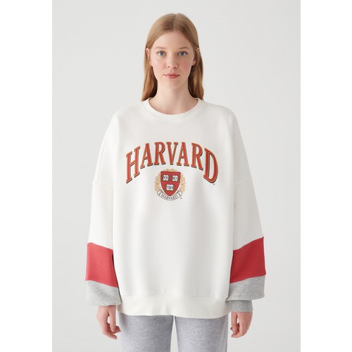bershka harvard sweatshirt
