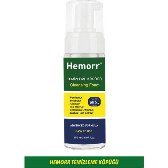 Hemorr Hemoroid Temizleme ve Bakım Köpüğü 150 ml