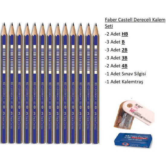 Faber-Castell Resim Kalemi Faber Dereceli Kalem Seti Fiyatı