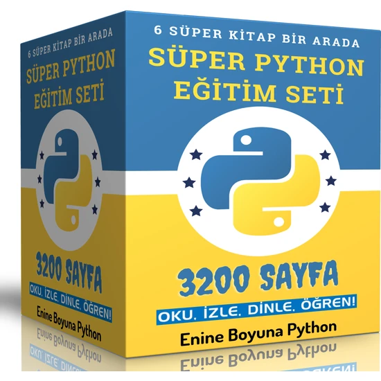 Enine Boyuna Eğitim Süper Python Eğitim Seti (6 Süper Kitap)