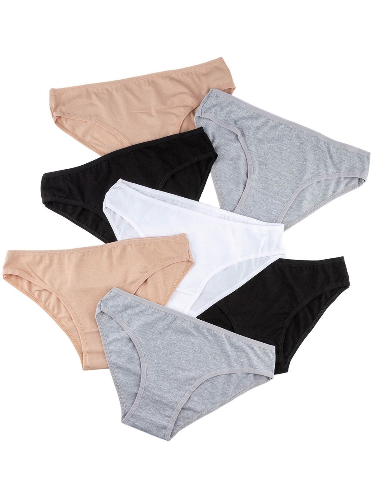 Nicoletta Bordo Kadın Külot 7 Li Paket Likralı - Görsel 6