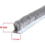 Std Sürme ve Cam Balkon Kıl Fitil ( Taban 6,7 x Yükseklik 10 mm ) 20 M