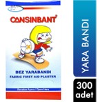 Cansın Bant Cansınbant 300 Adet Bez Yarabandı Baskılı Yüzeyle Konforlu Kullanım Sağlar 8699721111038