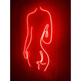 Dekoraven Woman Neon Şekiller Işaret Neon LED Dekoratif Duvar Aydınlatması Neon Duvar Yazısı