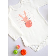 Tuğba Baby Kız Bebek Cep Tavşanı Baskılı Body Zıbın