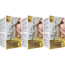 Alix 50ML Kit Saç Boyası 10.1 Küllü Açık Sarı (3 Lü Set)