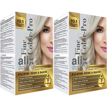 Alix 50ML Kit Saç Boyası 10.1 Küllü Açık Sarı (2 Li Set)