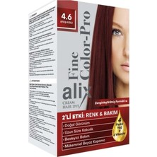 Alix 50ML Kit Saç Boyası 4.6 Ateş Kızılı (5 Li Set)