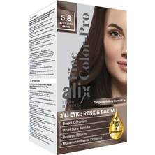 Alix 50ML Kit Saç Boyası 5.8 Büyüleyici Kahve (6 Lı Set)