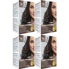 Alix 50ML Kit Saç Boyası 5.8 Büyüleyici Kahve (4 Lü Set)