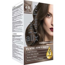 Alix 50ML Kit Saç Boyası 6.0 Koyu Kumral (5 Li Set)