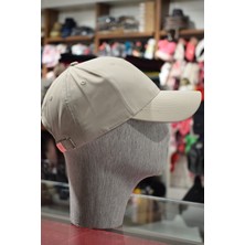 Göksu Şapka Unisex Spor Kep Micro Eşofman Kumaşı Arkası Ayarlanabilir Krem