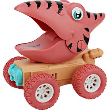 Lovoski Dinozorlar Araba Karikatür Araç Modeli Atalet Kawaii Plastik Hediye Toddler Kırmızı Pterodactyl Için (Yurt Dışından)