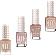 Pastel 4'lü Nude Oje Seti 101 Renkli 51.set 101-768-752-761 Özel Özellikli