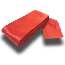 Boncuk Kurdele Saten Kırmızı 10 mt 6 cm