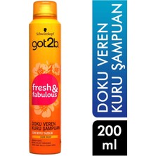GOT2B Kuru Şampuan 200 ml Doku Veren Fresh & Fabulous 3178041321280  Şampuan