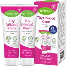 Remove Tüy Dökücü Krem Hassas 100 ML+100 ml Set  Tüy Dökücü Krem