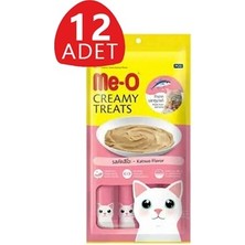 Me-O Creamy Çizgili Orkinos Balıklı Kedi Ödülü 4X15 gr - 12'li