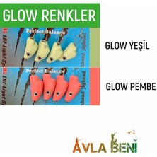 Safir Balık Kafa Uv ve Glow Jig Head Mavi-12 G.-10 No.