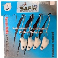 Safir Balık Kafa Uv ve Glow Jig Head Pembe Uv-15 G.-14 No.